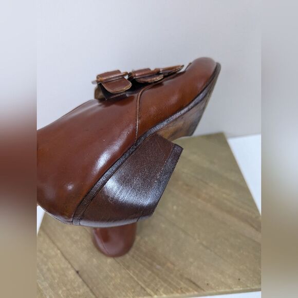 Vintage Bassoto Italy Leather Triple-Buckle Shoes – Size EU 40 (US 9) – Brown - Picture 10 of 12